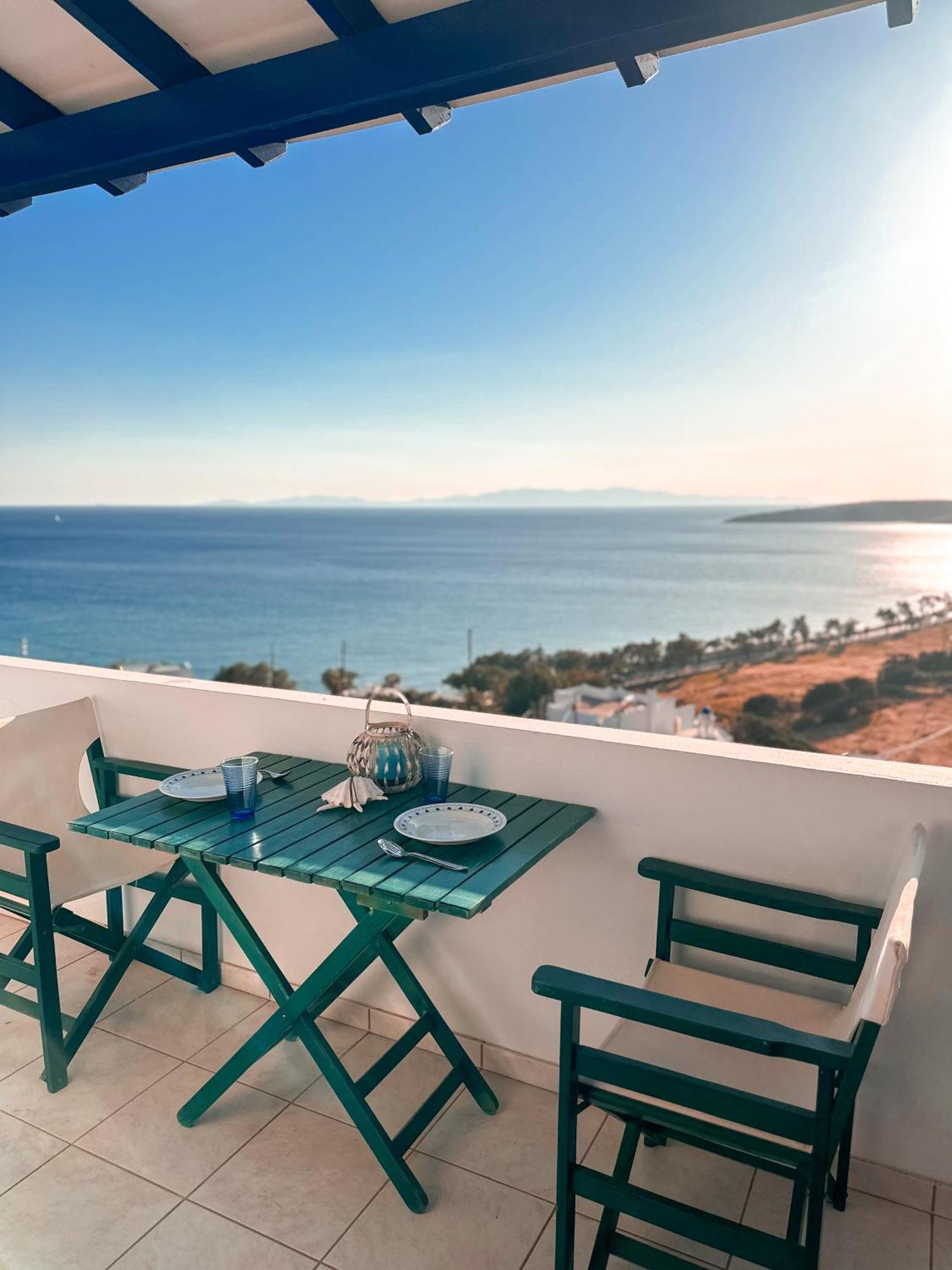 Blue Orison House Tinos For 5 Persons With Seaview Villa Perastra Exterior foto