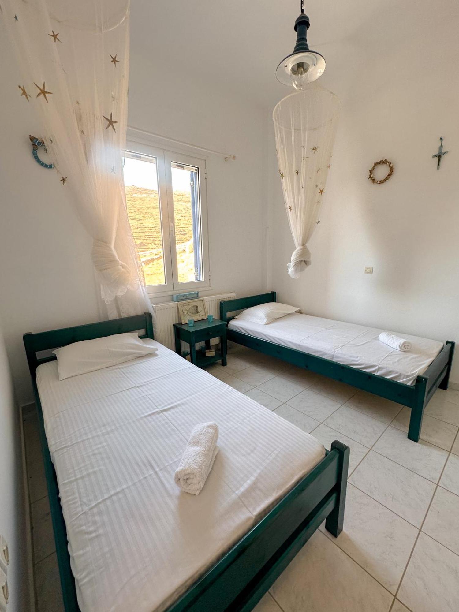 Blue Orison House Tinos For 5 Persons With Seaview Villa Perastra Exterior foto