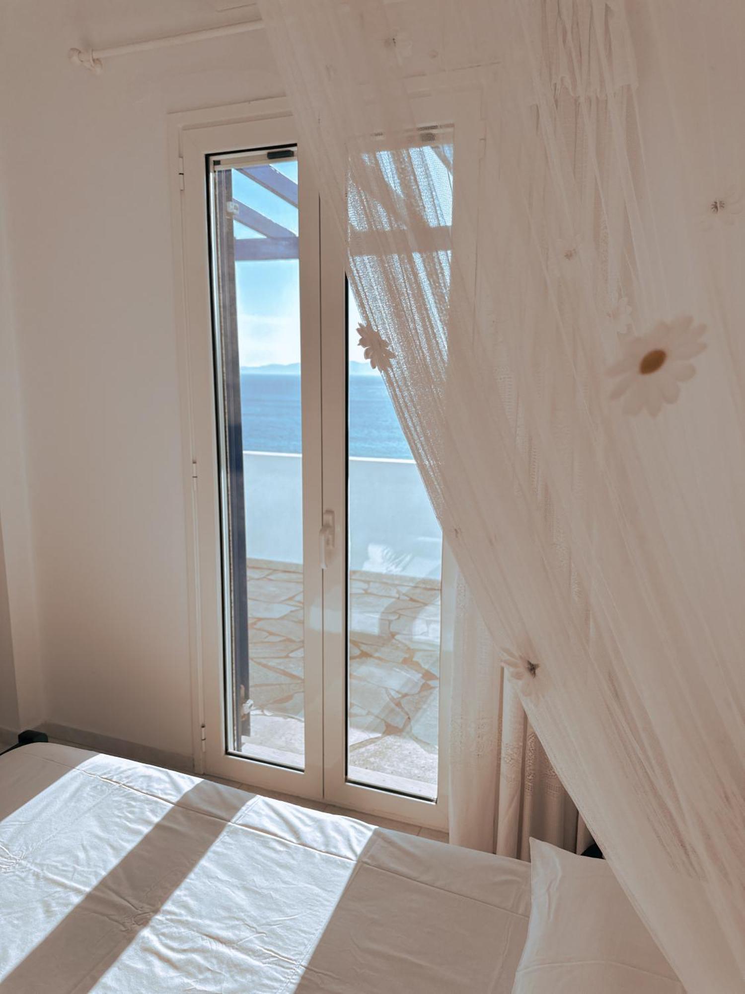 Blue Orison House Tinos For 5 Persons With Seaview Villa Perastra Exterior foto